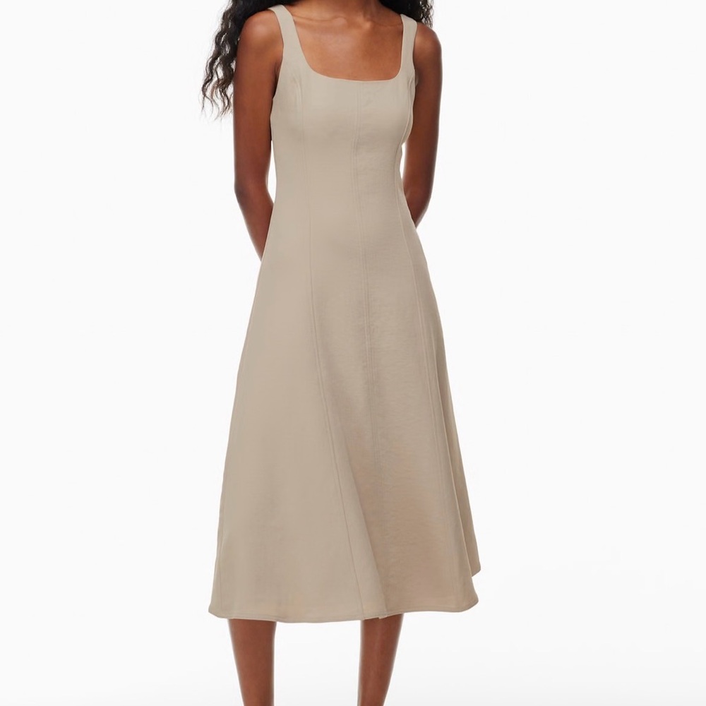 Wilfred Beige Midi Dress